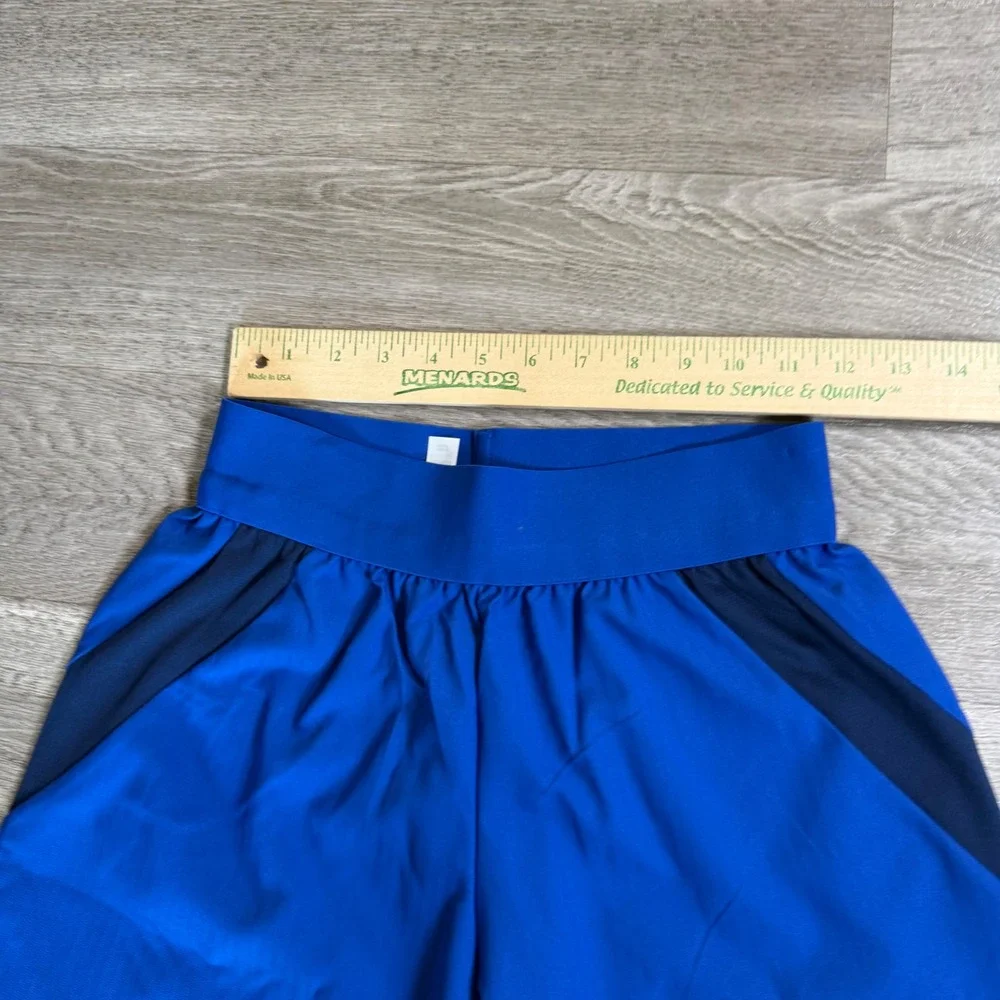Adidas AEROREADY Women Blue Training Shorts Mesh Panels Size XS New